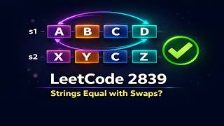 YouTube video 'Leetcode 2839. Check if Strings Can be Made Equal With Operations I'