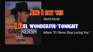 KARAOKE DAVID KERSH   WONDERFUL TONIGHT