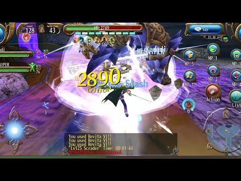 Toram online katana Leveling 125-134 Scrader ulti use Mercenary.