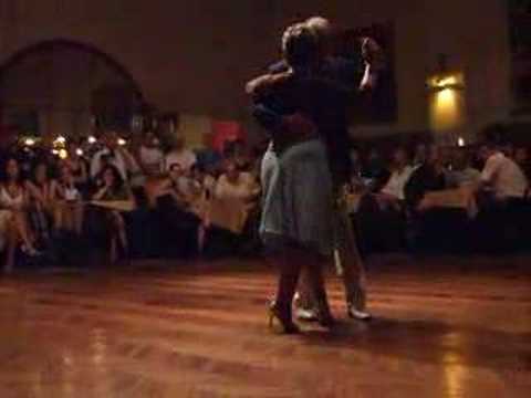  Coca Cartery  and  Osvaldo Cartery  are  dancing  to  the  tango  "  Solo Compasion  "