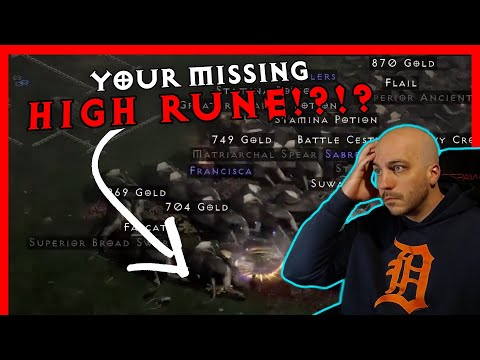 Don't Miss High Runes When They Drop - Diablo 2 Resurrected