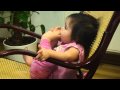 ABIGAIL EATING HER FOOT