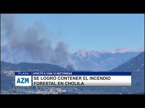 SE LOGRÓ CONTENER EL INCENDIO FORESTAL EN CHOLILA