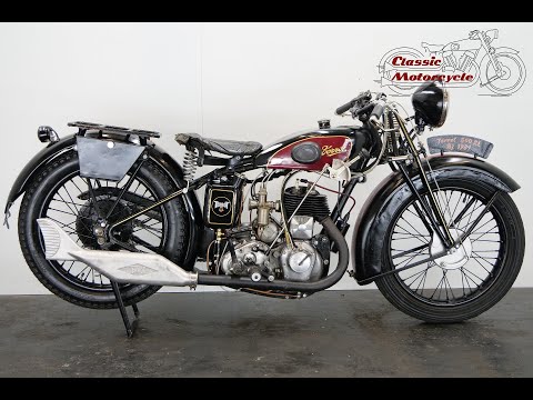 Terrot Model RL 1931 500cc 1 cyl sv - starting up