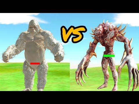 KING KONG VS GIANT TITAN FIGHT VIDEO 😱ll animal Revolt battle simulator #gameplay #video 