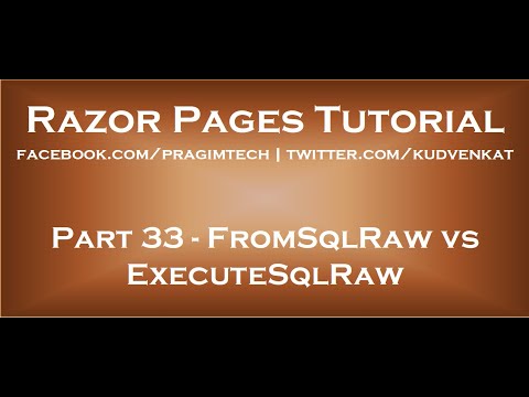 FromSqlRaw vs ExecuteSqlRaw in ASP NET Core
