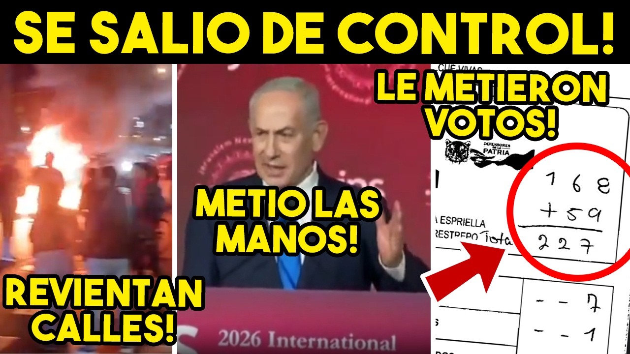 ARDE TROYA! TRUENA ELECCION, HUNDEN A ESPRIELLA. NETANYAHU EN COLOMBIA, HAY PRUEBAS