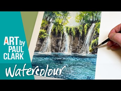 How to Paint a Waterfall in Watercolour