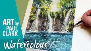 How to Paint a Waterfall in Watercolour