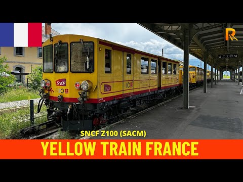 Cab Ride YELLOW TRAIN Latour-de-Carol - Olette (Ligne de Cerdagne, France) train driver's view in 4K