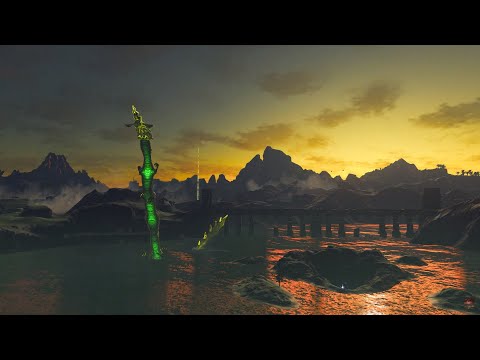 Zelda: Breath of the Wild | Lake Hylia Ambience | Farosh Appearing | ASMR / Sleep Aid [2 hours]