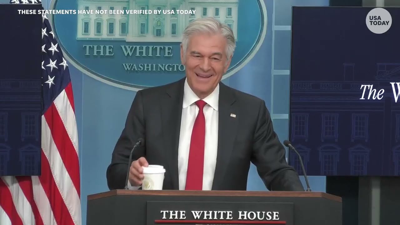 Trump's health, fraud, drug pricing and more at center of Dr. Oz White House press briefing