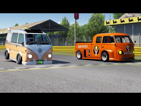 LSG Extra VW Samba Bus Style 98 vs Volkswagen T1 Transporter LM917K at Monza Full Course