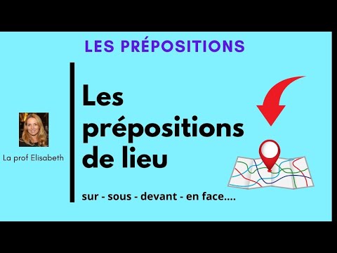 Les prépositions de lieu en français. Sur, sous, devant, entre...English subtitles available! 😉