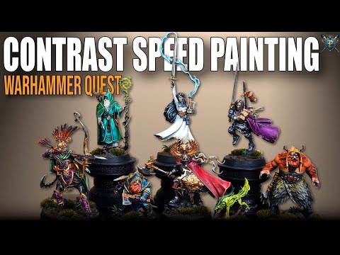 Contrast SPEED PAINTING Warhammer Quest Darkwater Heroes