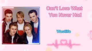 CAN&#39;T LOSE WHAT YOU NEVER HAD - WESTLIFE