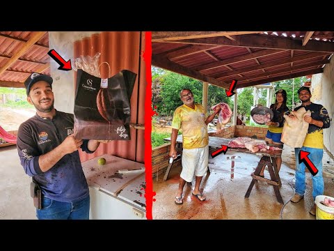 COMPRAMOS UM PORCO PARA O NATAL E GANHEI UM PRESENTE. FELIZ NATAL 