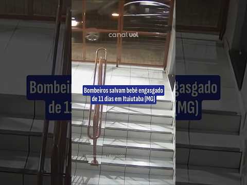 Bombeiros salvam bebê de 11 dias engasgado em Ituiutaba (MG)