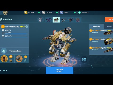 Ravana Ultimate Igniter Corona Orkan | Real Crazy Setup| War Robots Gameplay