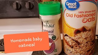 HOW TO MAKE BABY OATMEAL | HOMEMADE BABY FOOD