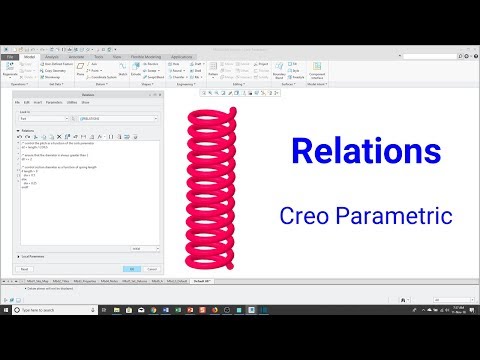 Creo Parametric - Relations - Design Intent