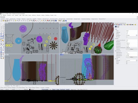 RHINO 7 Videocourse - 12 - Transform, Arrays, Deform, Selection, Scene Management, Layers and Groups