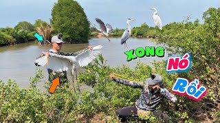 Cùng Trung Ku Nhí Thử Sức Thu Phục Khủng Lồ Trắng Trên 1kg || Tiến Đạt SlingShot