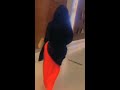 Hijabi Girl Walking With Hijab Up