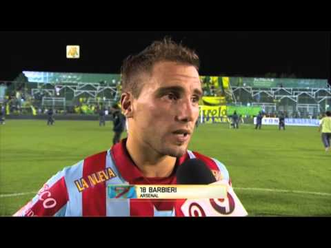 Barbieri: "Tratamos de achicar los espacios". Defensa 0 - Arsenal 1. Fecha 9. Primera División 2016