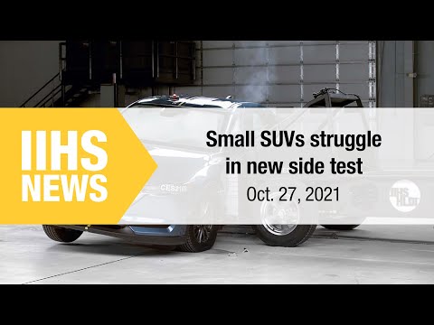 Nueva prueba lateral de seguridad para SUV pequeños - IIHS