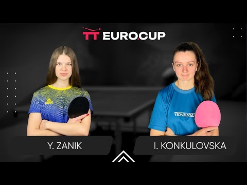 19:40 Yulianna Zanik - Iryna Konkulovska 21.06.2024 TT Euro.Cup Women Ukraine Master. TABLE 3