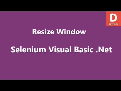 Selenium Visual Basic Net Resize Window