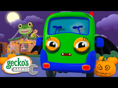 Baby Truck Halloween! | Gecko's Garage | Trucks For Children | Cartoon For Kids | Baby Bus Videos