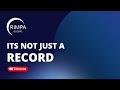 It's Not Just A Record | RIMPA Global