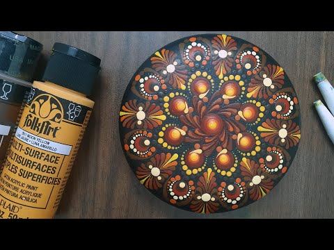 EASY Beginners Dotting Tutorial - DIY Mandala Dot Painting - Hand Painted Mandala