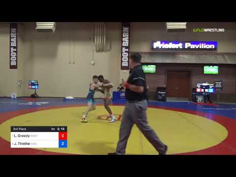 2018 Marine Corps US Open/Senior Men's Greco-Roman 63 3rd Place - Lilshawn Greedy (Army) Vs. Jesse