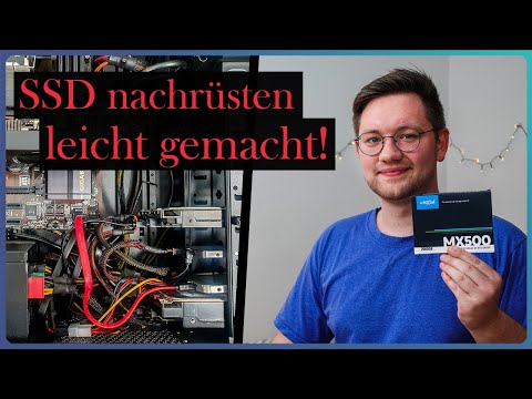 Zusätzliche SSD im PC einbauen und einrichten. SATA SSD Tutorial.