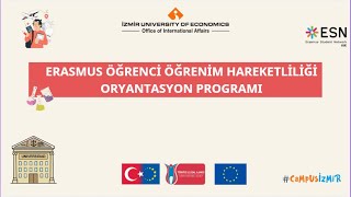 2025-2026 Bahar Dönemi Erasmus+ Öğrenim Hareketliliği Oryantasyon - Pa
