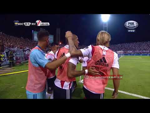 Gol de Santos Borre - River Plate vs Boca Juniors (1-0) Torne De Verano 2018 - HD