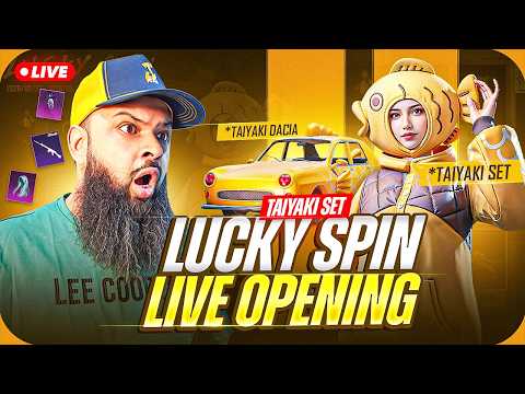 LIVE 🔥 Fishing Taiyaki Set & Falling Blossom SLR Upgrade Lucky Spin 🐟 PUBG Mobile Crate Opening