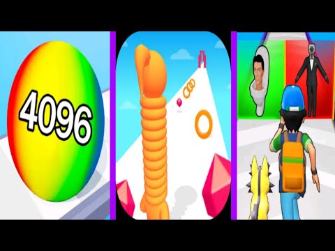 Ball run 3d number Marge 2024 Vs Long neck Vs Monster egg All level gameplay Ep 11