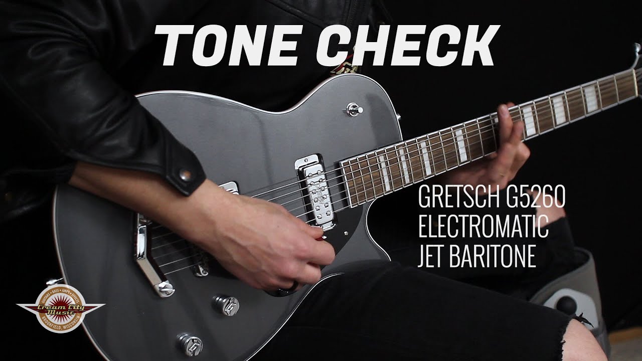 TONE CHECK: Gretsch G5260 Baritone Guitar Demo | No Talking - YouTube