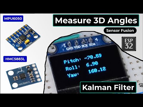 Sensor Fusion (MPU6050 + HMC5883L) || Kalman Filter || Measure Pitch, Roll, Yaw Accurately