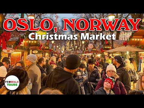 Osloer Weihnachtsmarkt 2025 – Jul i Vinterland | 4K HDR 60fps