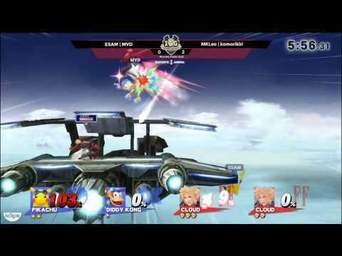 2GGC: Genesis Saga - ESAM + MVD Vs. MkLeo + komorikiri Winners Finals - Smash Wii U