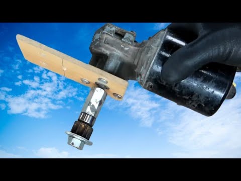 Wiper Motor + Old Parts = Powerful Thing