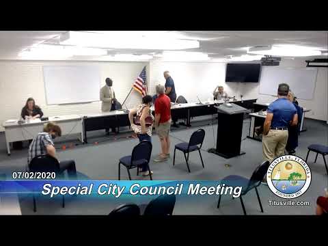 Special City Council Meeting — 7/02/2020 - 5:30 p.m.