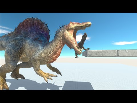 BIG SPINOSAURUS EATING UNITS - Animal Revolt Battle Simulator