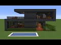 Minecraft - How to build a dark modern house