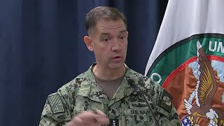 ‘It’s on fire as we speak’: US Admiral reveals Iranian drone carrier hit
